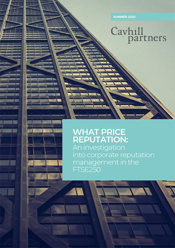 What Price Reputation Report by Cayhill Partners